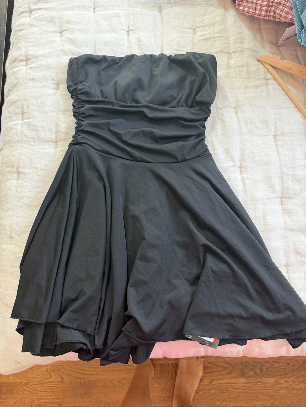 Strapless Black Women’s Dress - flare fit. Never worn with tags, size S